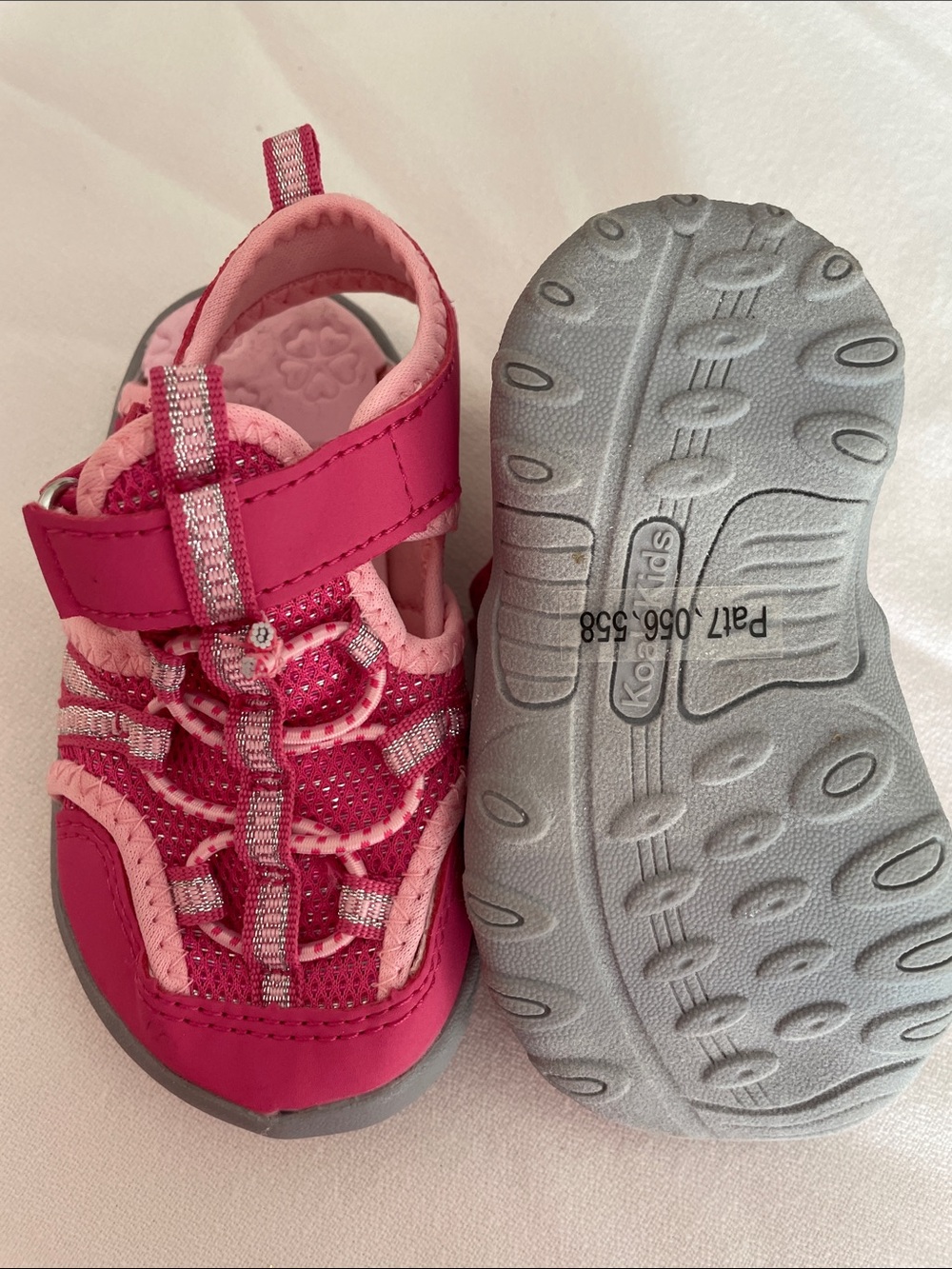 Koala Kids Pink Velcro Sandals girls 6